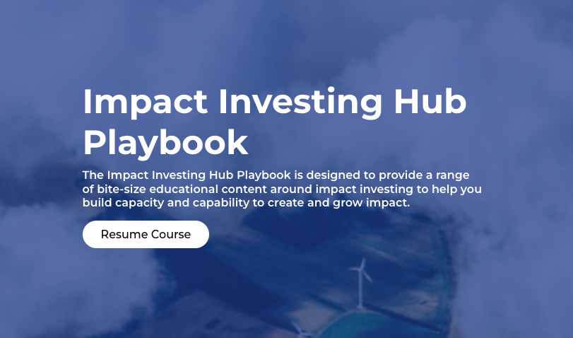 Impact investing playbook